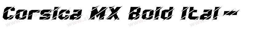 Corsica MX Bold Ital字体转换